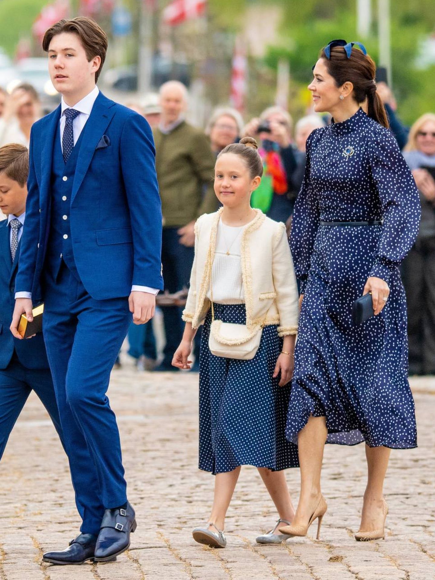 La princesa Josephine, con su madre y su hermano. (CP)