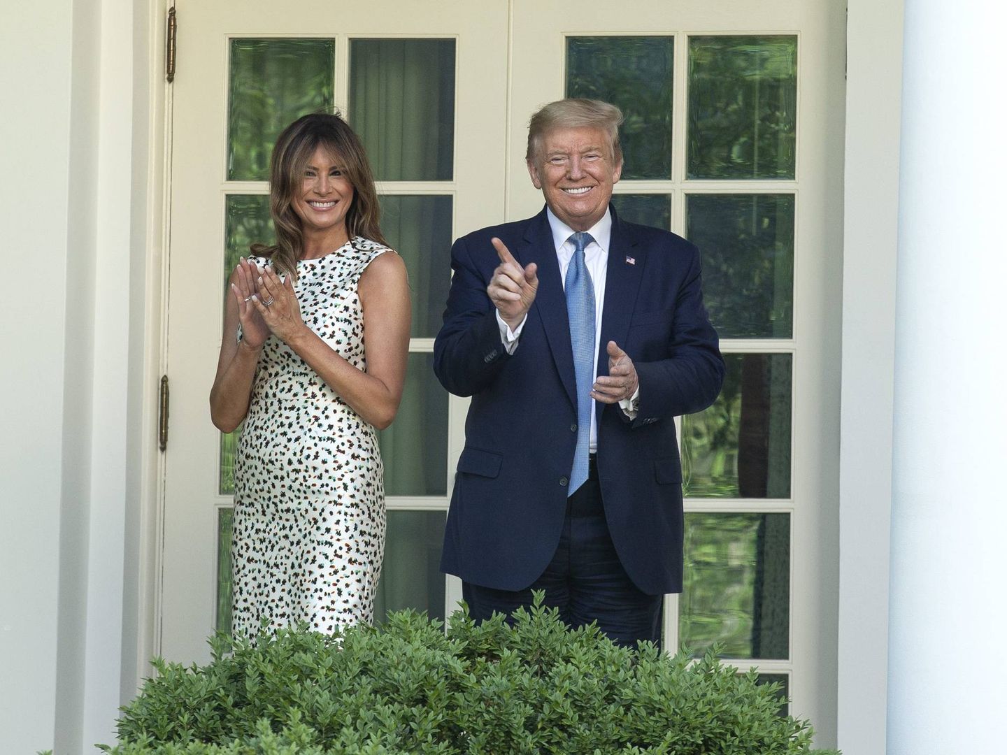 Donald y Melania Trump, en un evento en la Casa Blanca. (Cordon Press)