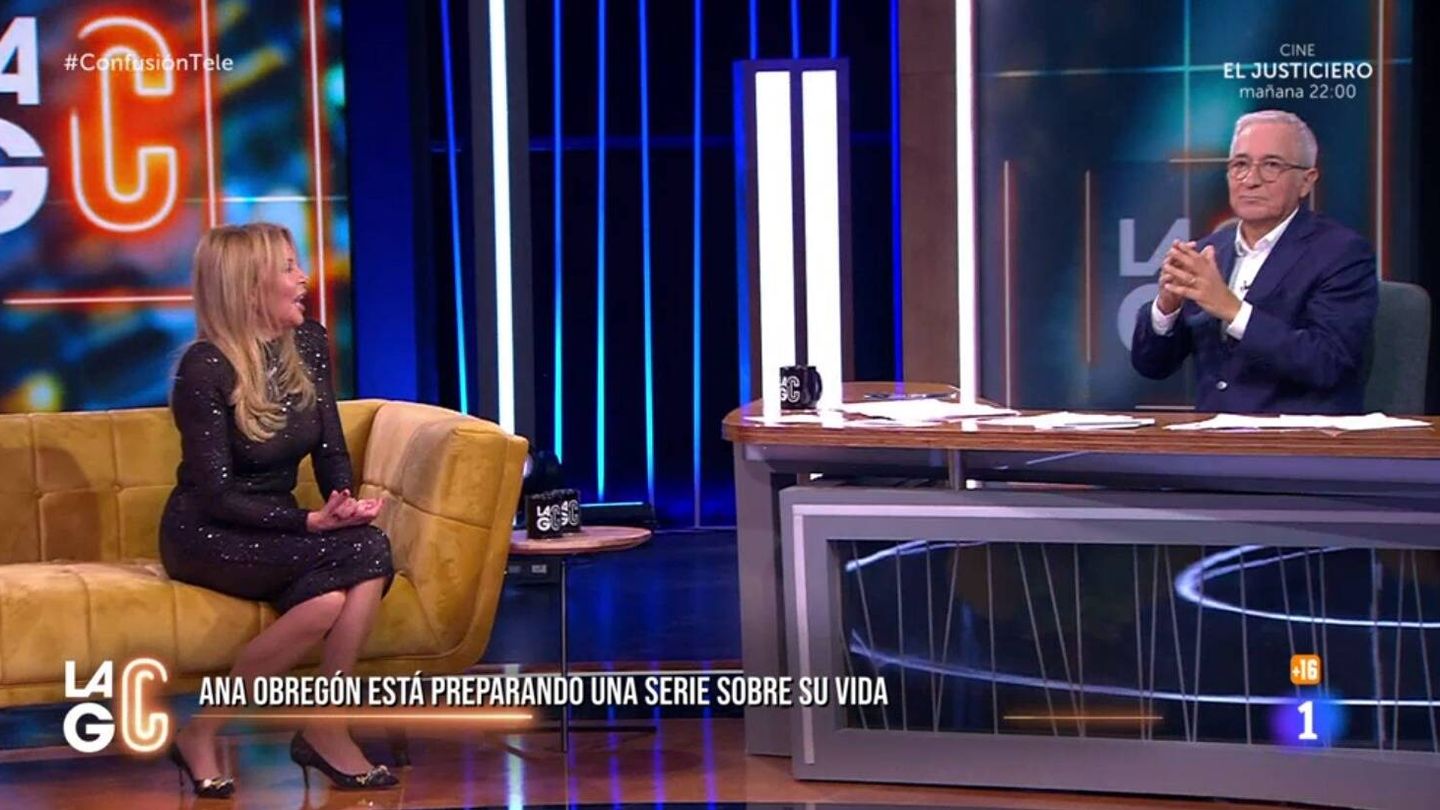 Ana Obregón y Xavier Sardá en 'La gran confusión'. (RTVE)