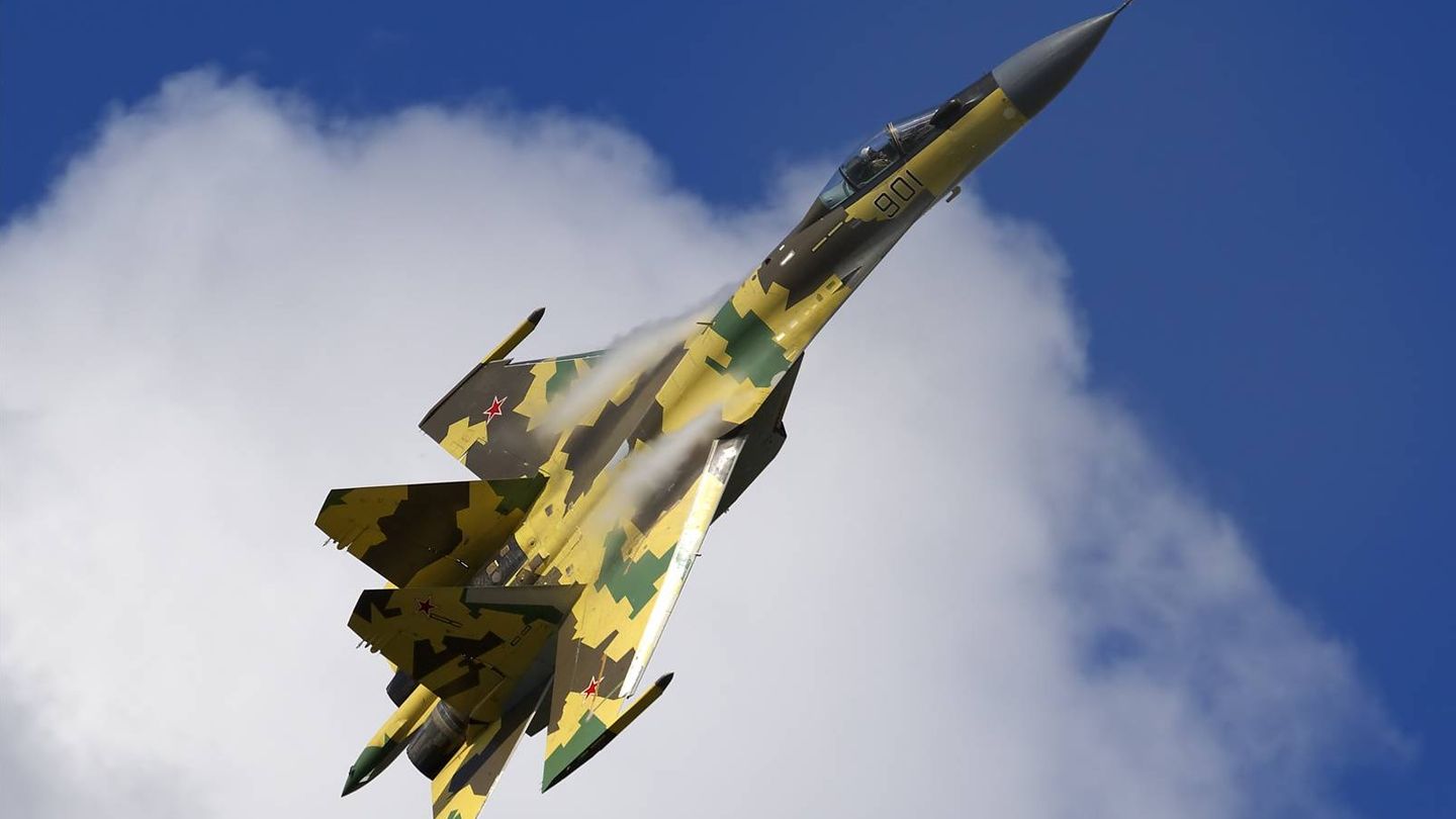 El caza ruso Su-35BM. (Foto: Oleg Belyakov)