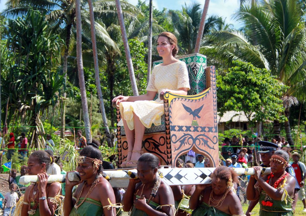 Foto: Kate Middleton, en una imagen de archivo durante su visita a la isla Solomon (I.C.)
