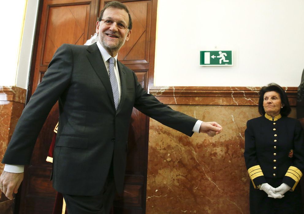 Foto: Mariano Rajoy en los actos del Día de la Constitución. (Efe)