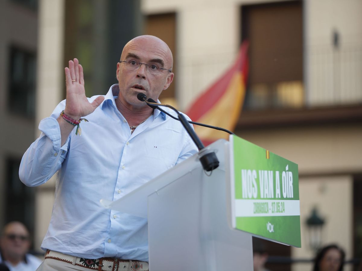 Foto: El cabeza de lista de Vox a las elecciones europeas, Jorge Buxadé. (EFE/Javier Cebollada)