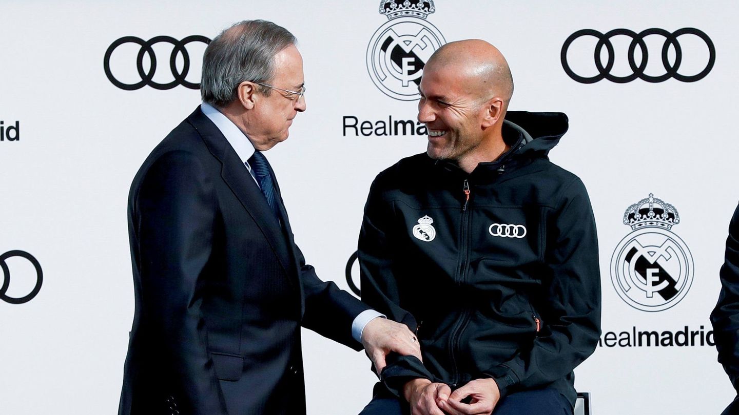 En la imagen, Florentino Pérez y Zidane. (EFE)