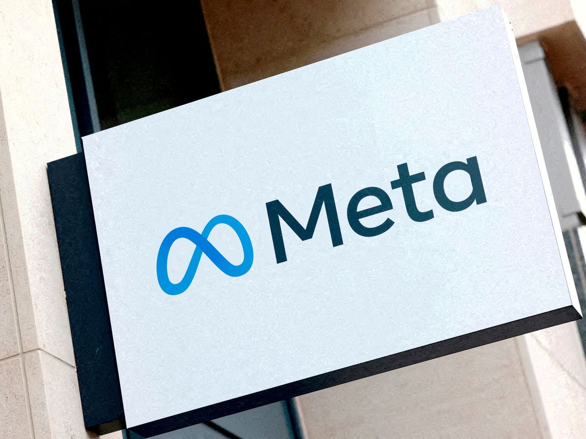 Foto: Logo de Meta. (Reuters/Yves Herman)