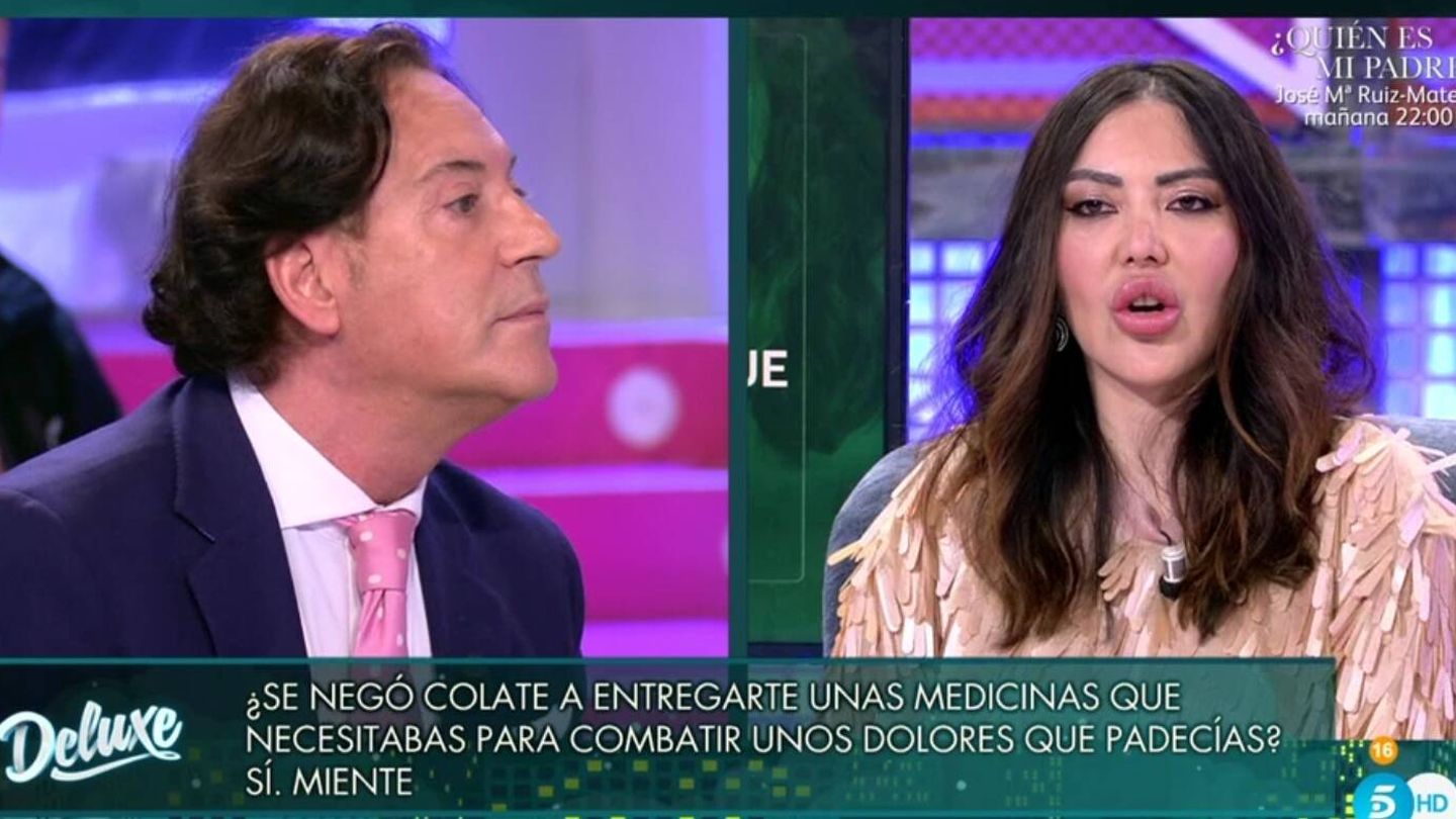 Pipi discutiendo con Donoso. (Telecinco).