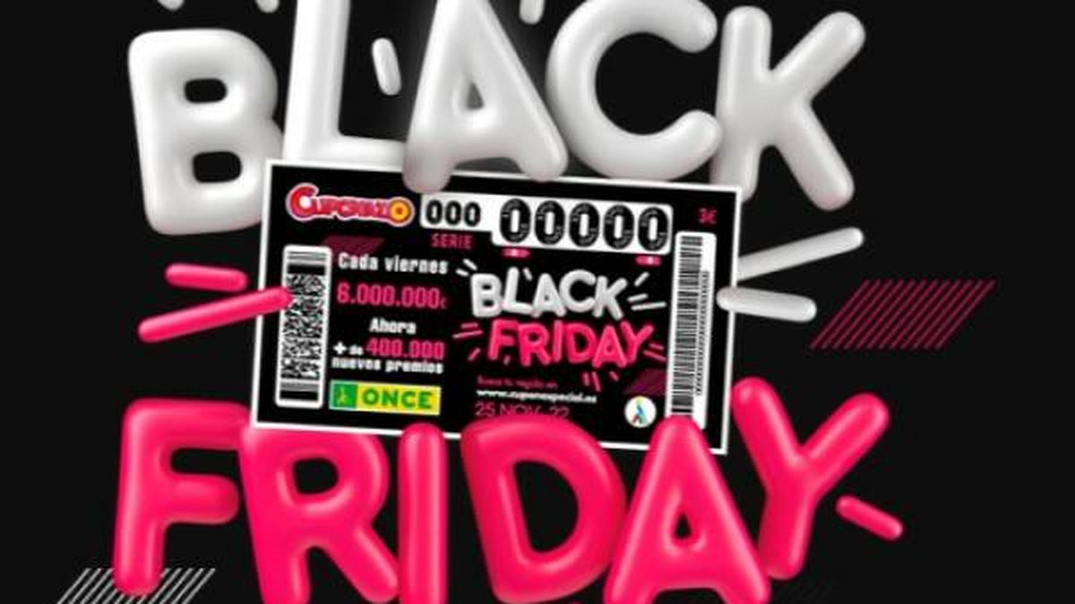Cuponazo de la ONCE por el Black Friday: cuándo es, horario y premios del sorteo