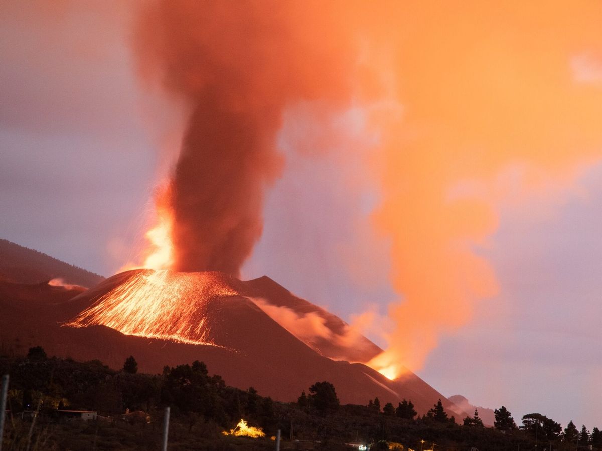 Foto: Volcán de La Palma; ejemplo del potencial geotérmico. (EFE/Miguel Calero)