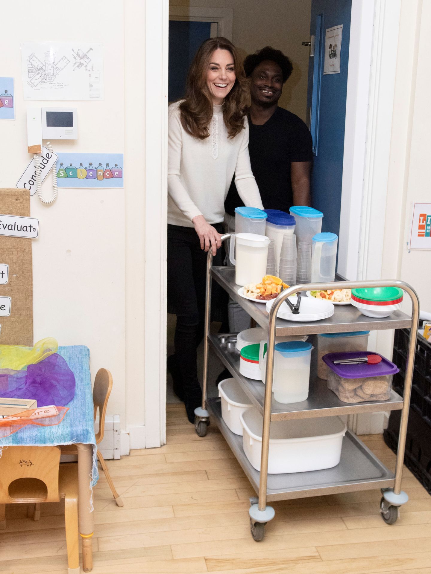 Kate Middleton, durante su visita a una guardería de Londres. (Reuters)
