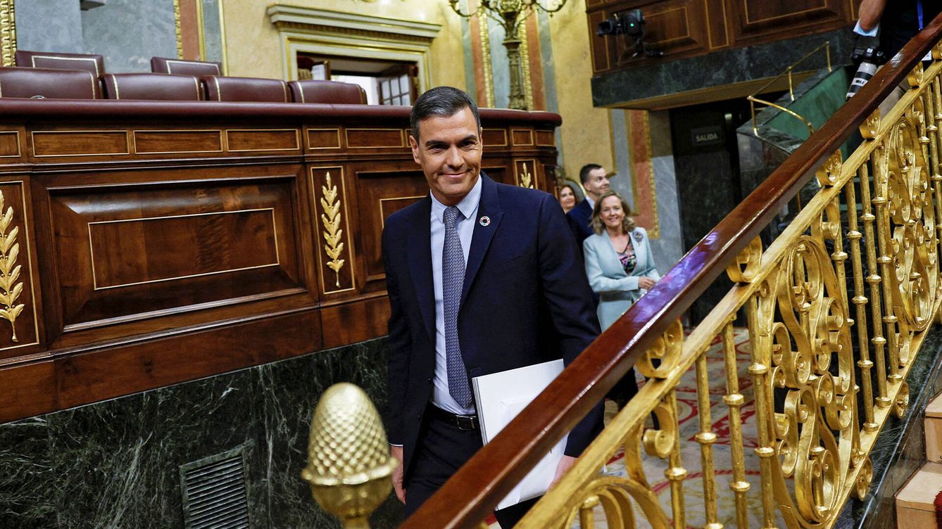 Foto: El presidente del Gobierno, Pedro Sánchez, en el debate sobre el estado de la nación, este martes en el Congreso. (Reuters/Susana Vera)