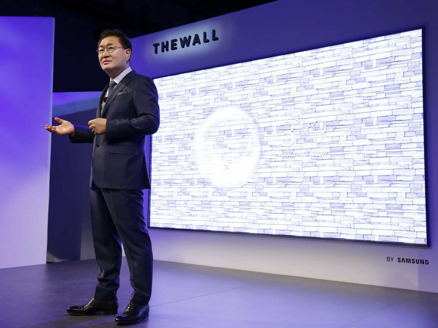 Presentación de 'The Wall' y la tecnología microLED. (Samsung)
