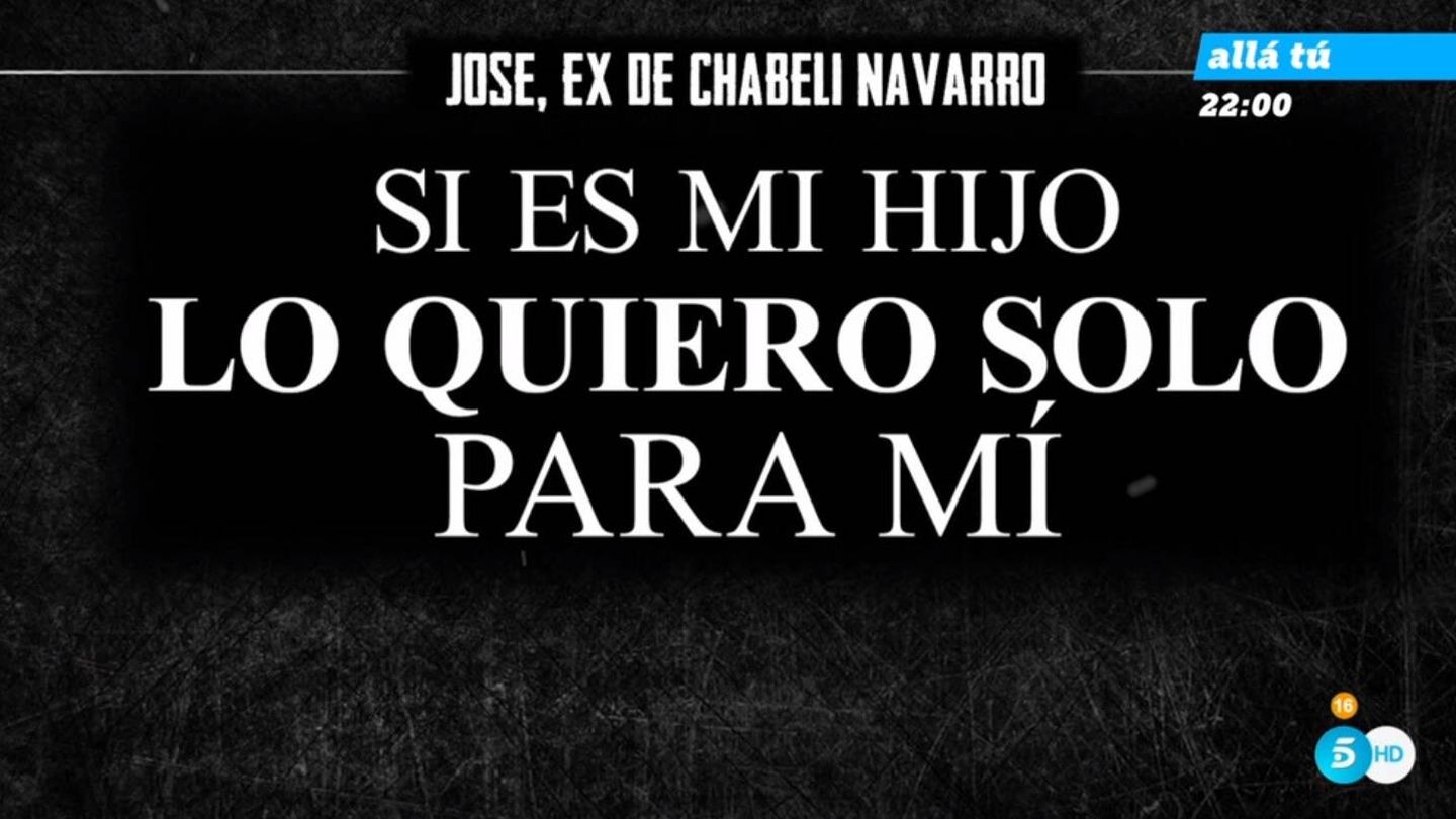 Los mensajes de José, ex de Chabeli Navarro, en 'Fiesta'. (Mediaset)
