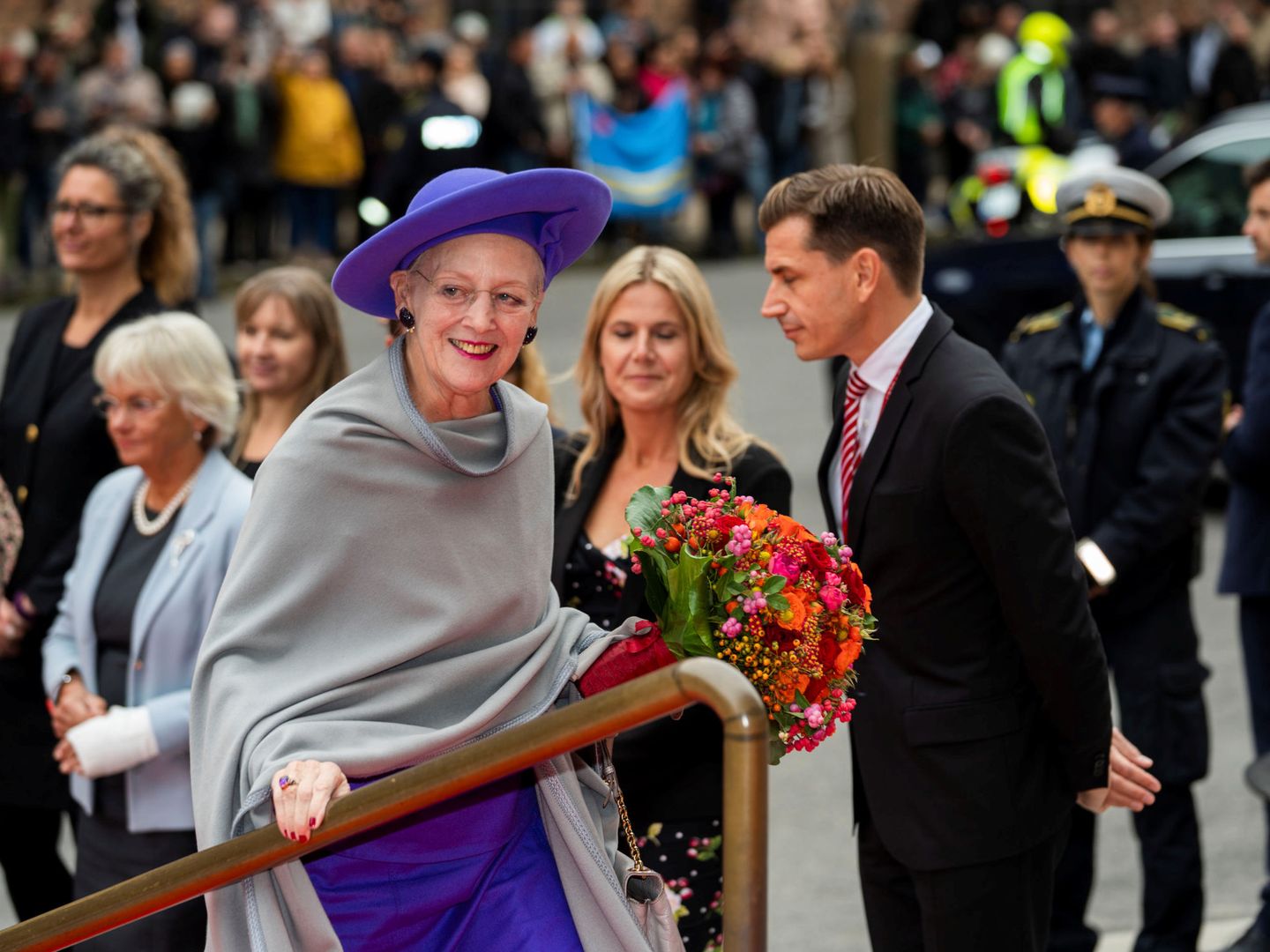 La reina Margarita, en la apertura del Parlamento. (Reuters)