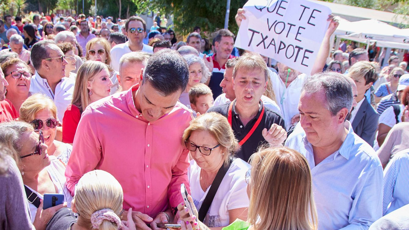 Foto: La imagen que dio origen al lema "Que te vote Txapote". (Europa Press/Joaquín Corchero)