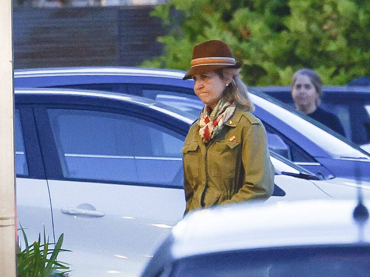 Foto: La infanta Elena decidió visitar a la reina Sofía por la tarde (Gtres)