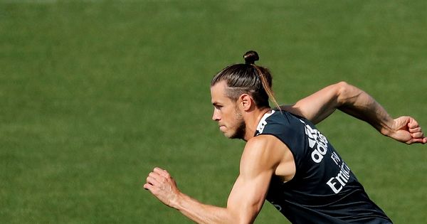 Foto: Gareth Bale esprinta en un entrenamiento del Real Madrid. (Efe)