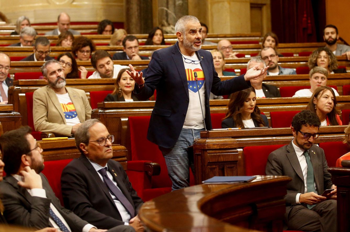 Carlos Carrizosa, en el Parlament. (EFE)