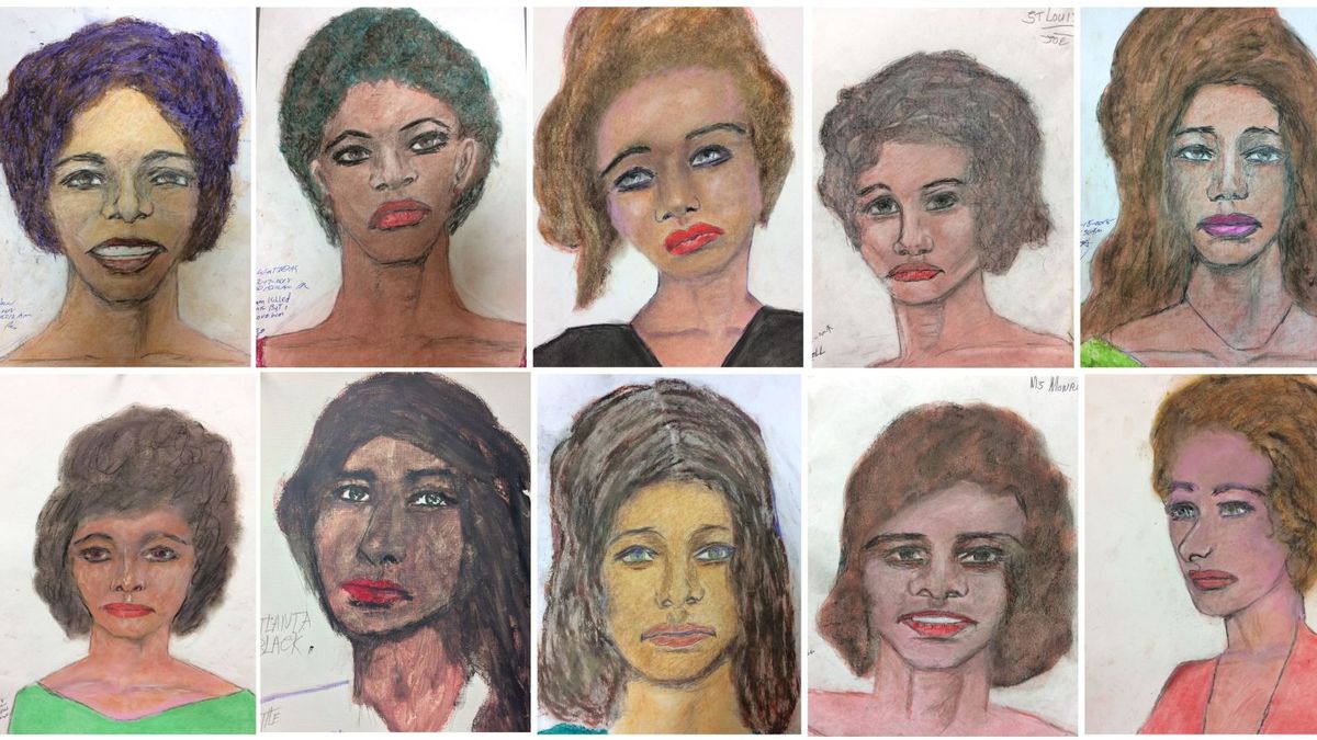 Los retratos de Samuel Little: un dibujo por cada mujer que asesinó en 35 años