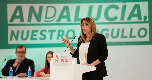 Foto: La secretaria general del PSOE de Andalucía y presidenta de la Junta, Susana Díaz, durante su intervención ante el comité director del PSOE andaluz. (EFE)