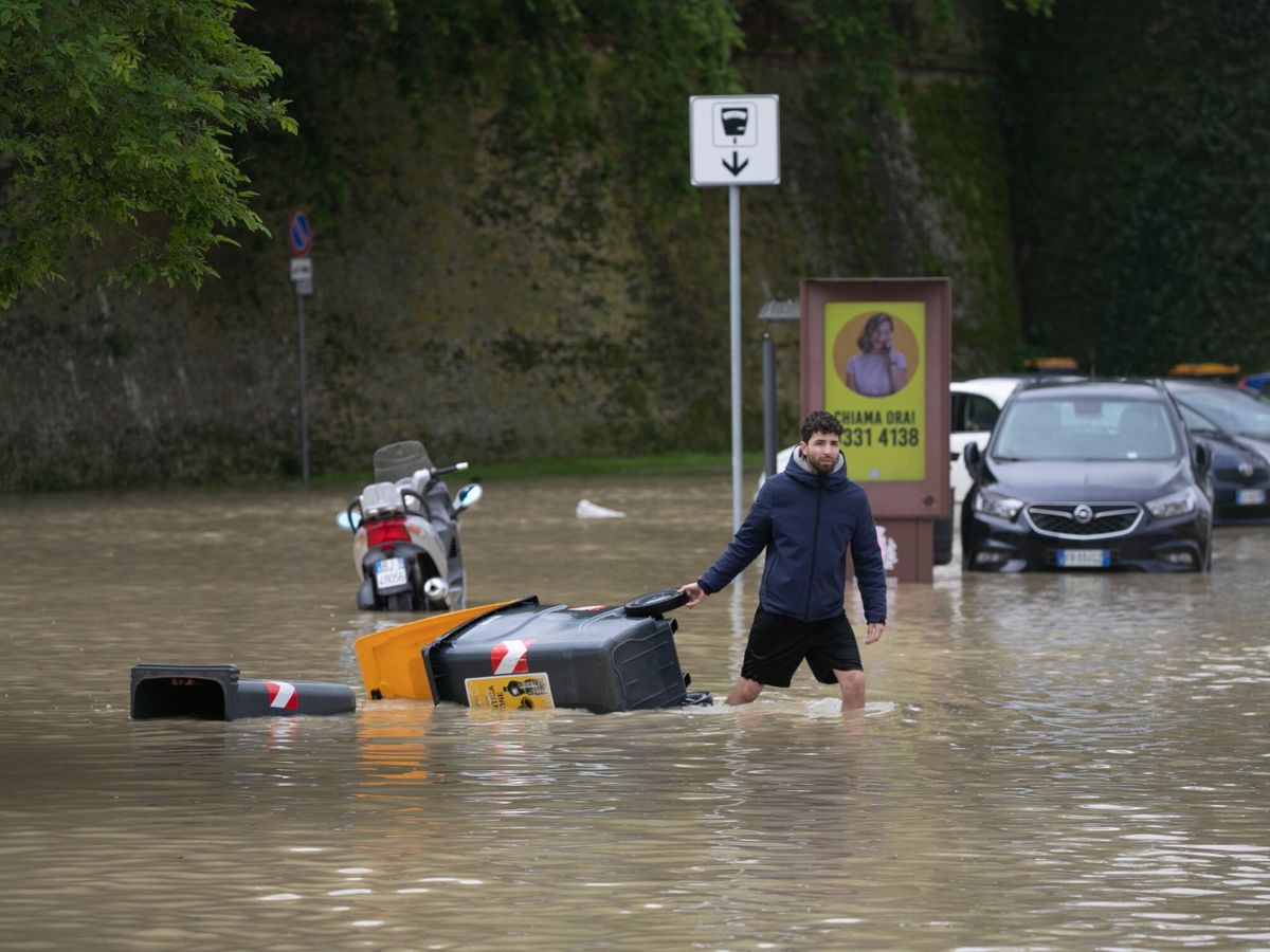 Foto: Imagen de las inundaciones en Ravenna. (EFE/EPA/Emanuele Valeri)