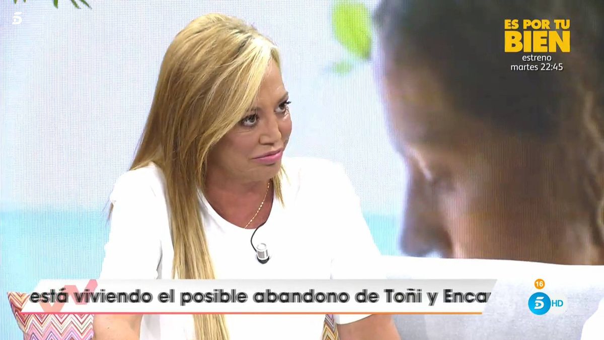 Diego Arrabal recibe a Belén Esteban con una pullita en el programa de Emma García