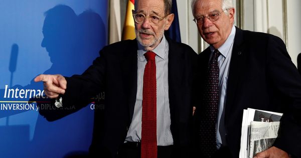 Foto: Javier Solana, junto a Josep Borrell. (EFE)