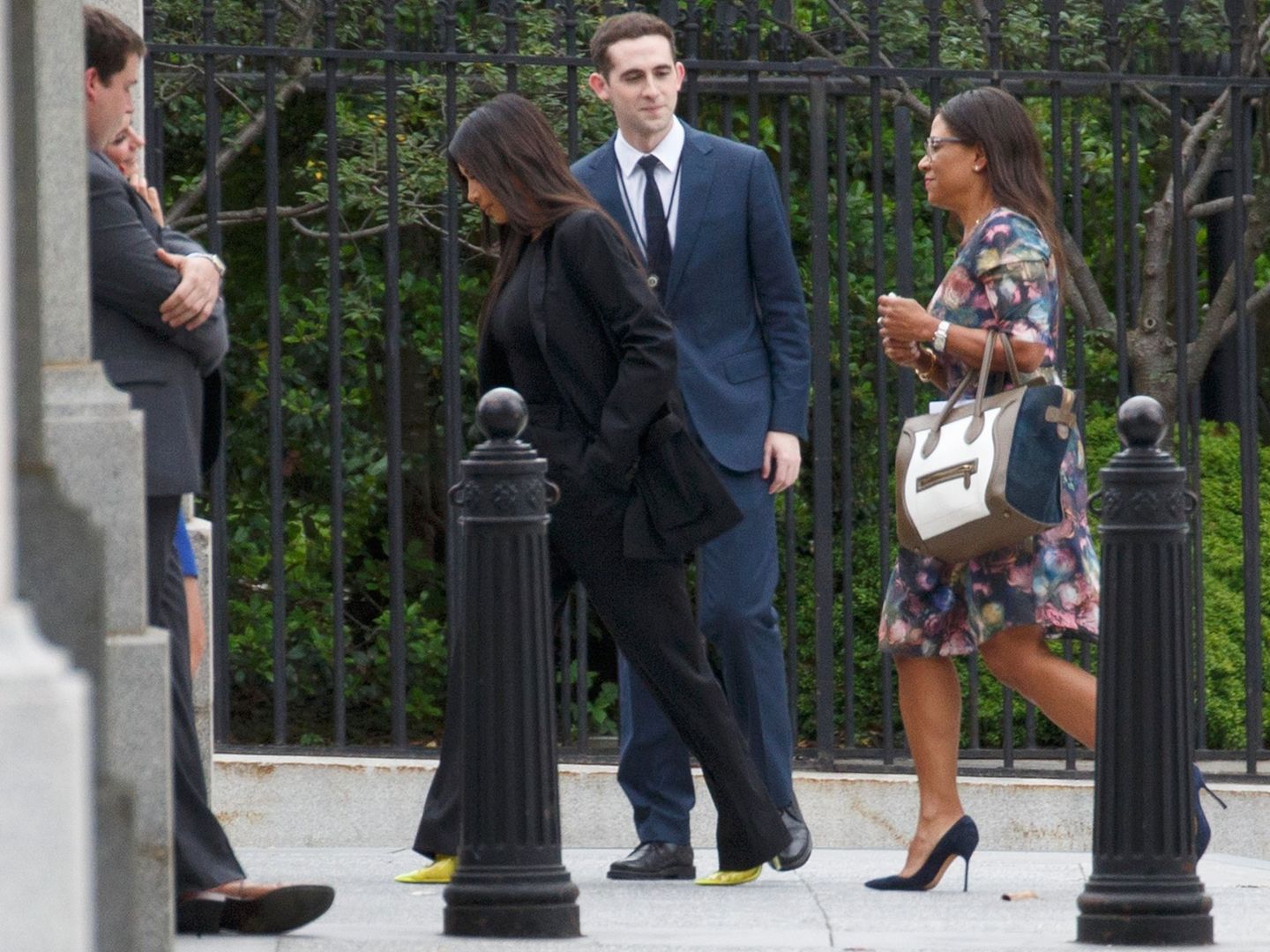 Kim Kardashian a su llegada a la Casa Blanca. (Reuters)
