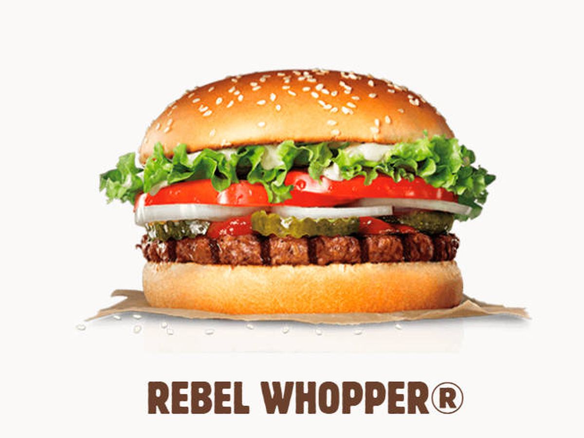 Foto: La Rebel Whopper ya está disponible en los 800 restaurantes de Burger King en España