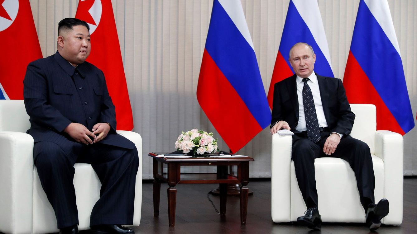Foto: Kim Jong-un y Putin, en una imagen de archivo. (EFE/Serg)