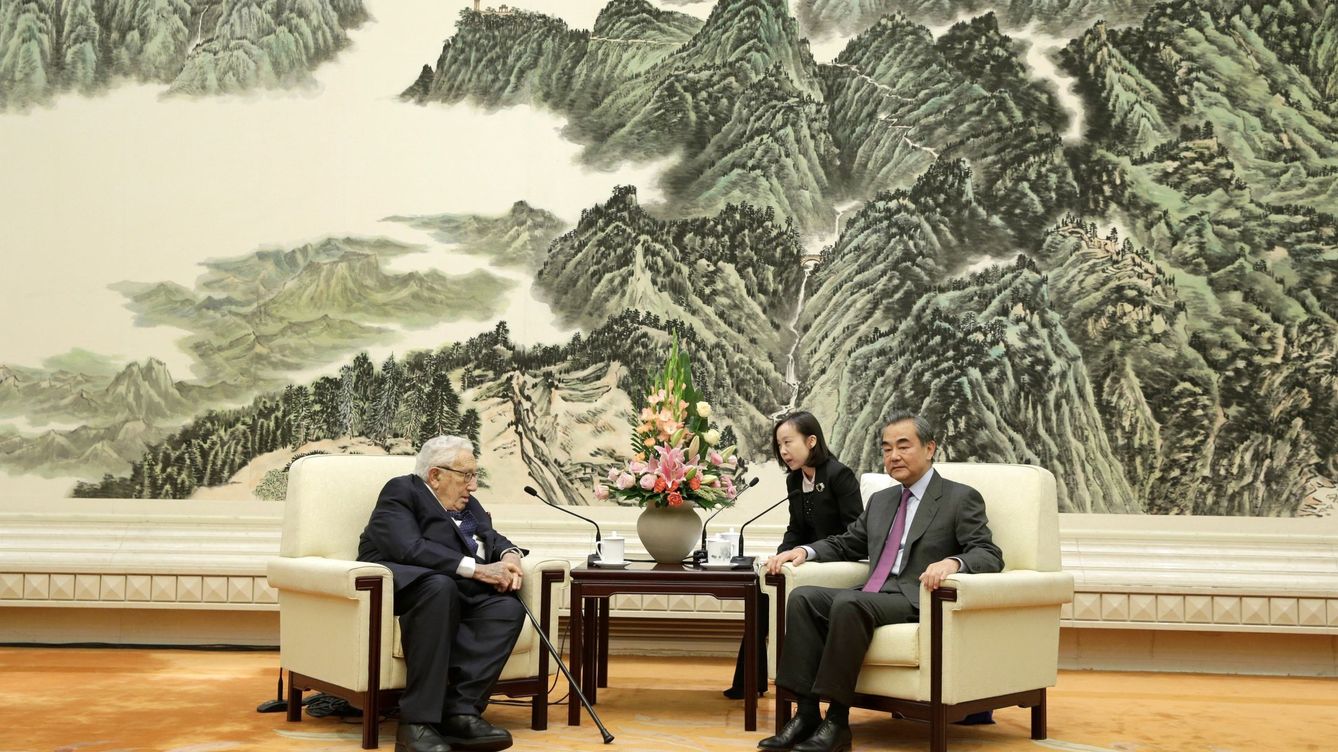Foto: Kissinger en Pekín, 2019. (EFE/Jason Lee)