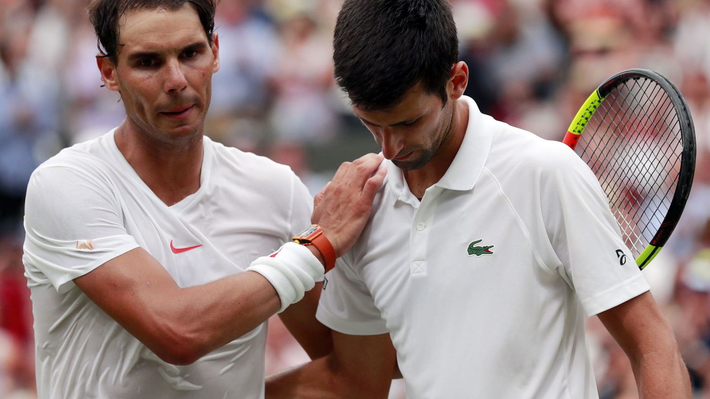 El partido entre Nadal y Djokovic se retrasó enormemente por la falta de un tiebreak en el quinto set. (EFE)