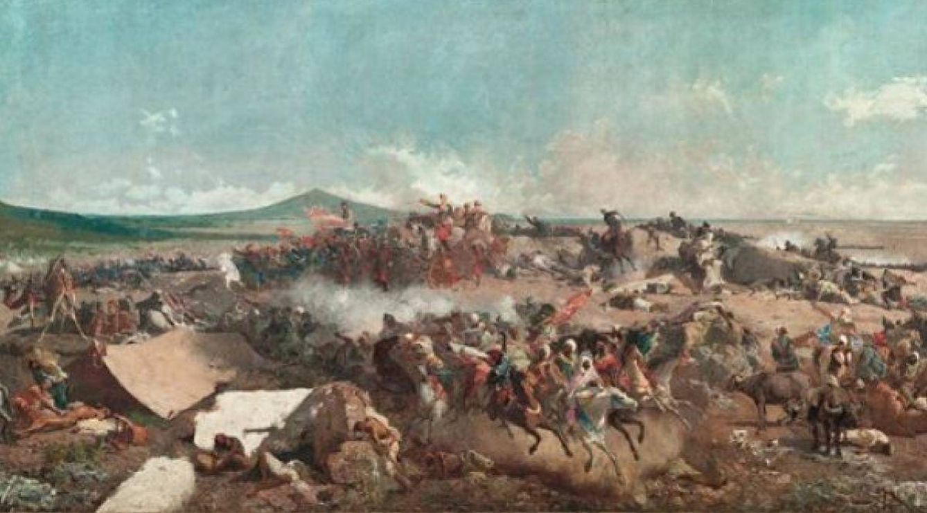 Extracto de 'La batalla de Tetuán', de Mariano Fortuny.