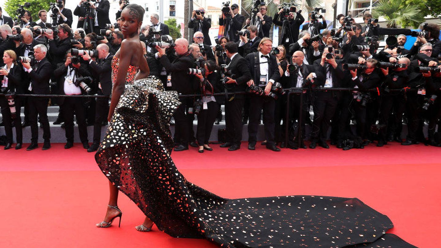 Leomie Anderson en Cannes. (Getty)