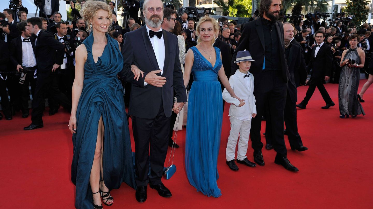 William Hurt, junto a Sandrine Bonnaire en Cannes. (Getty)
