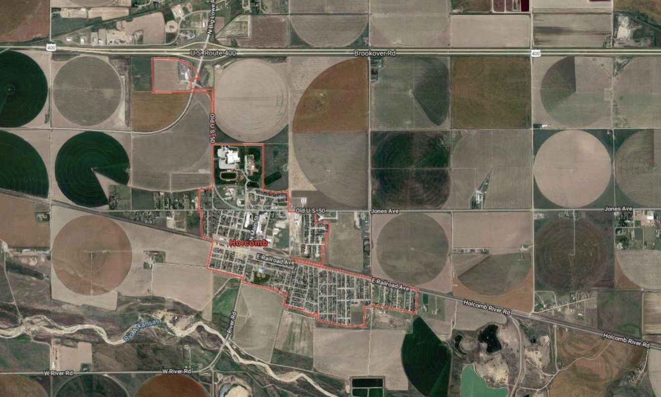 La familia Clutter tenía una casa en la ciudad de Holcomb, en Kansas. (Google Maps)