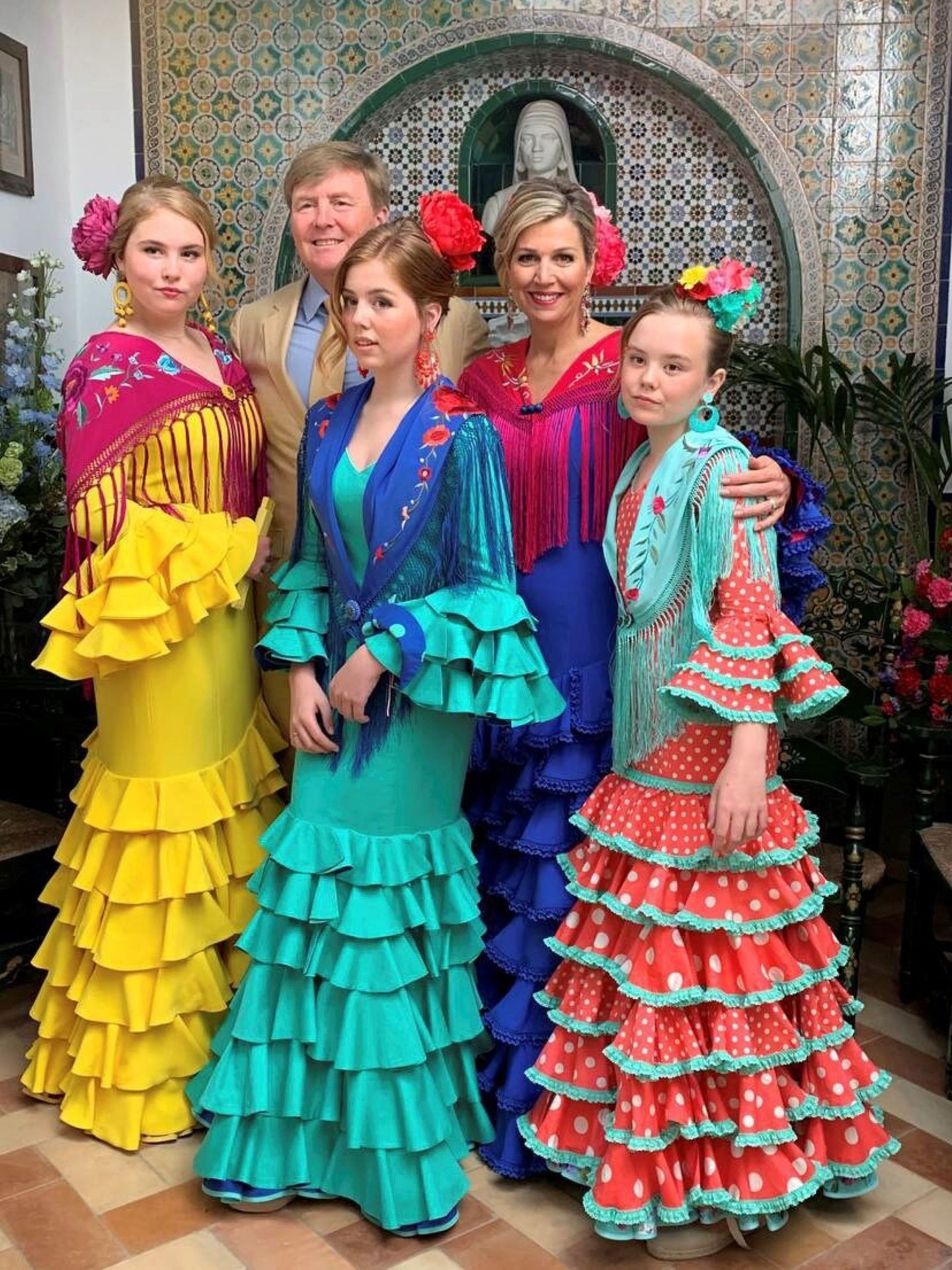 nombre dramático romano Fabiola, la diseñadora flamenca de Máxima, recuerda su visita a Sevilla:  "Es maravillosa"