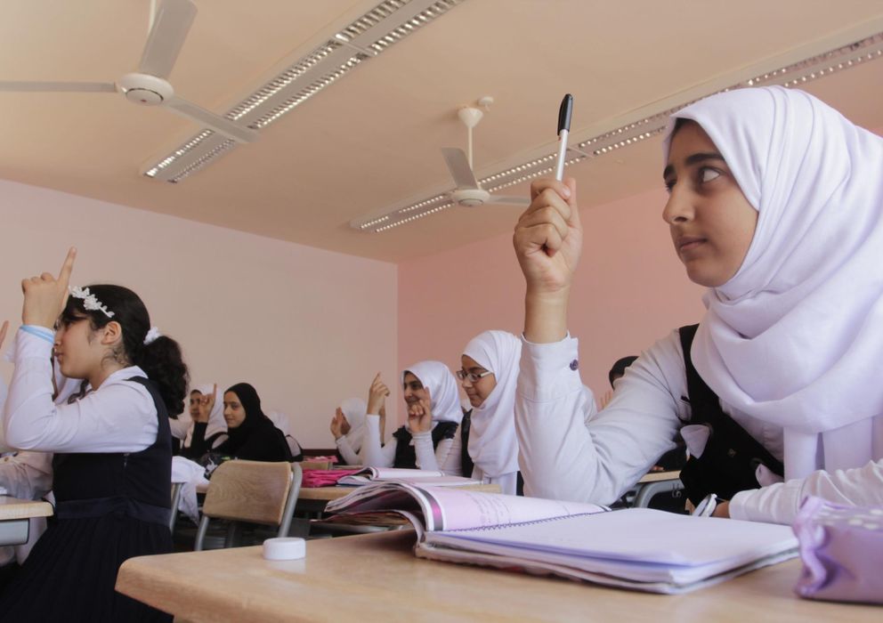 Foto: El Atlas fue diseñado para estudiantes de Oriente Medio. En la foto, una escuela de Bagdad (Reuters)