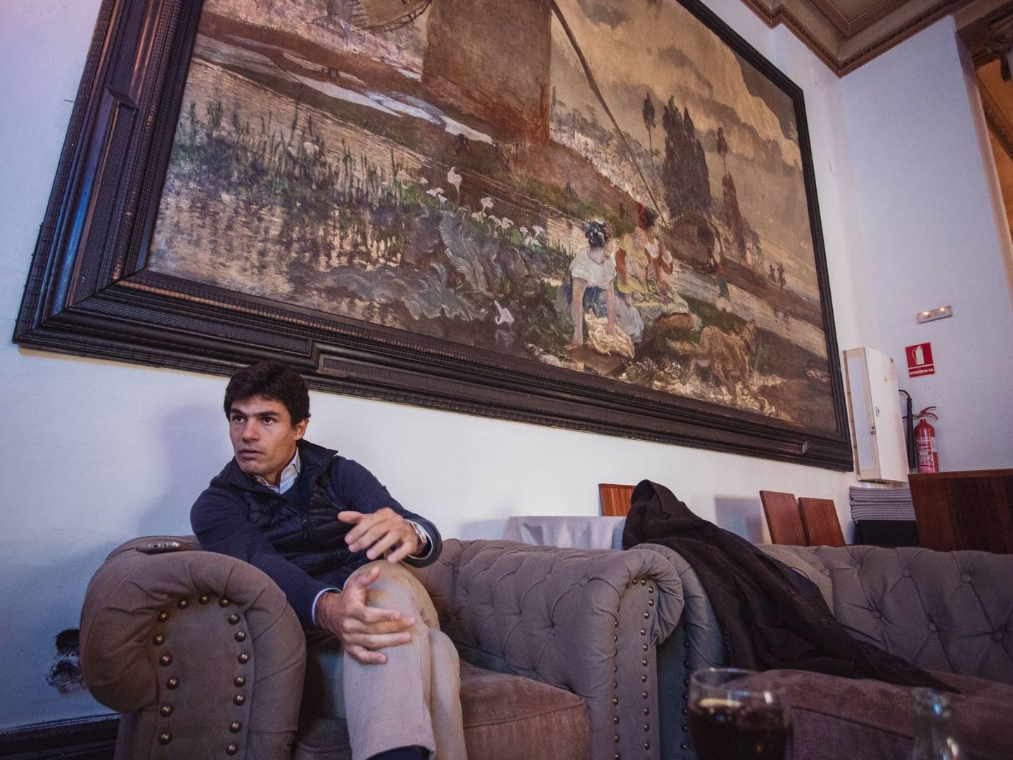 El torero Pablo Aguado, en un momento de la entrevista. (Jorge Álvaro Manzano)