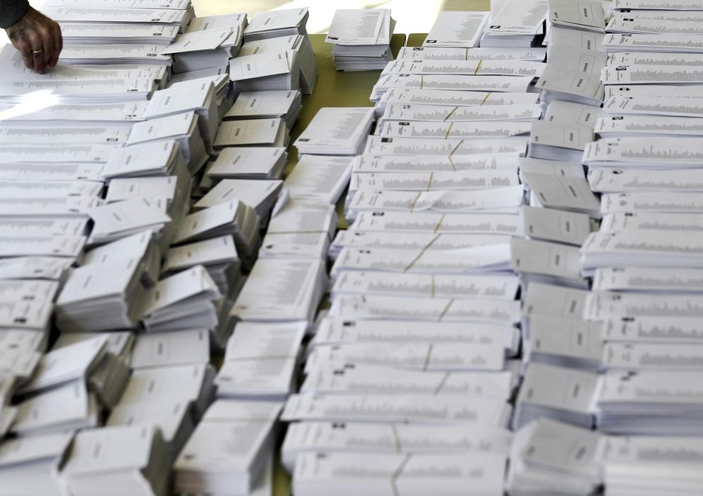 Foto: Papeletas electorales. (Efe)