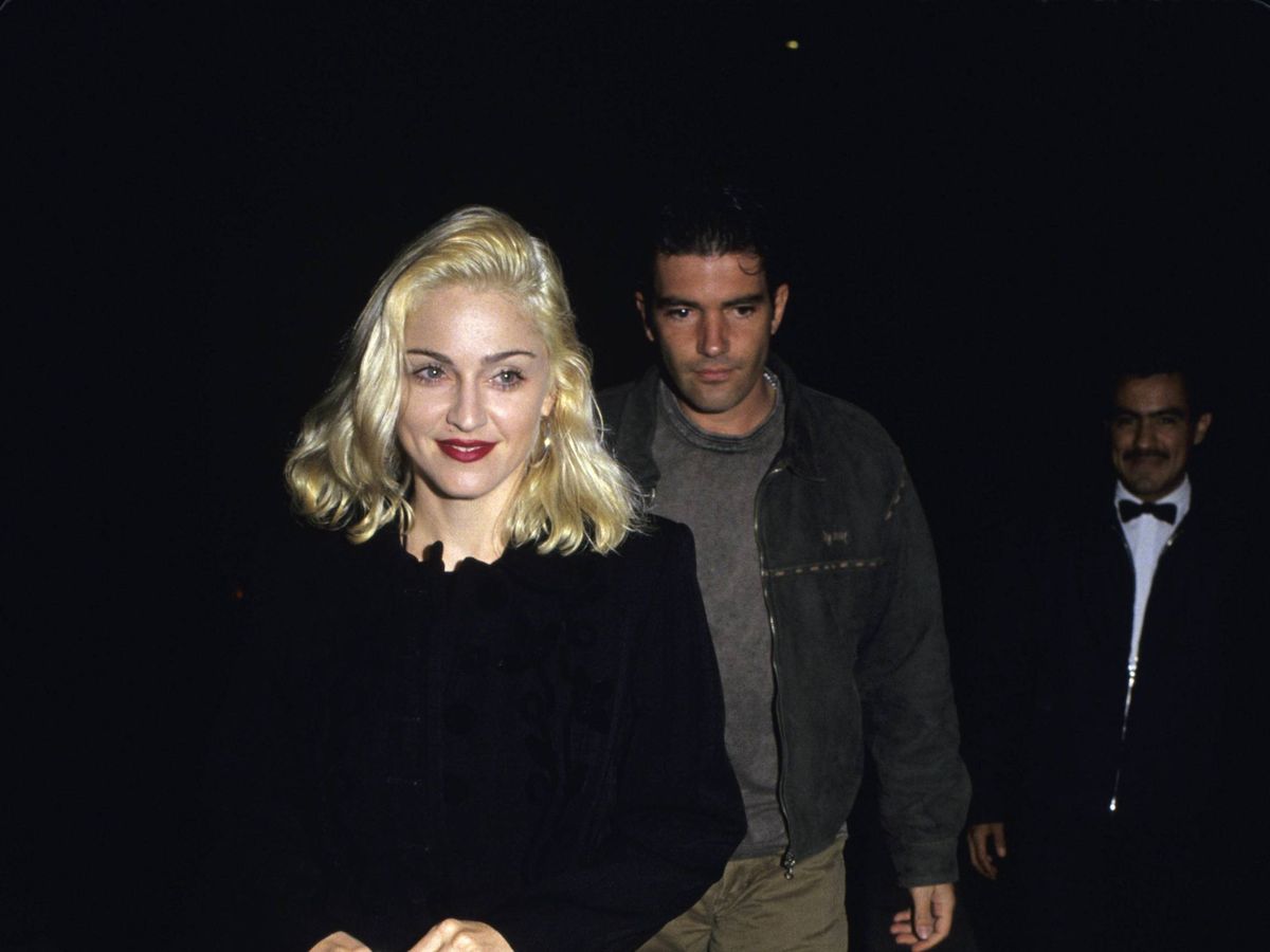 Foto: Madonna y Antonio Banderas, en 1990. (Cordon Press)