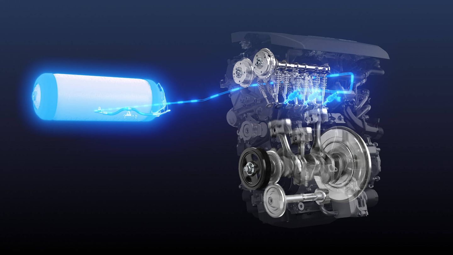 Toyota está experimentando con éxito la adaptación del hidrógeno como combustible para motores de combustión interna. (Toyota)