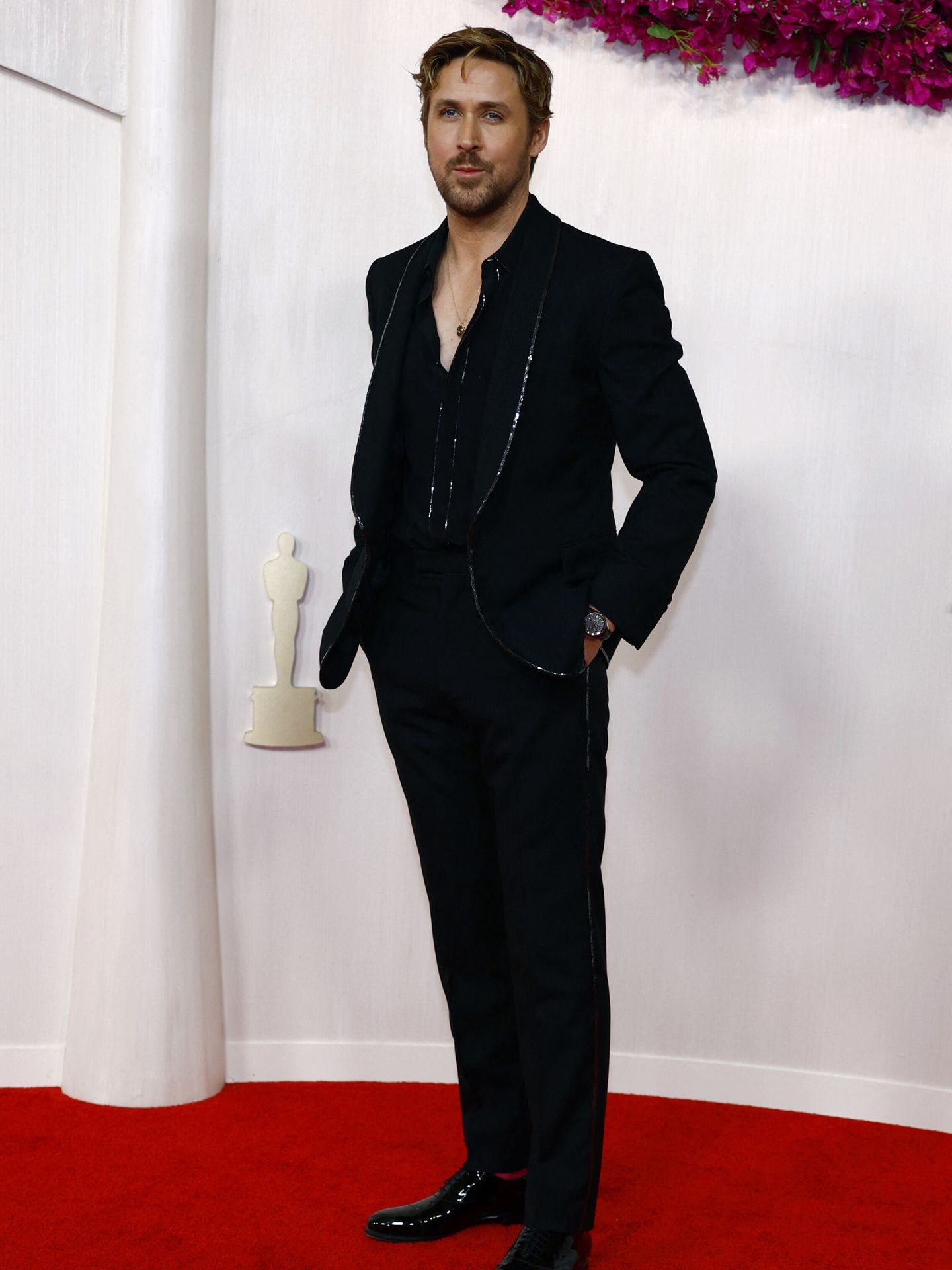 Ryan Gosling poses on the red carpet during the Oscars arrivals at the 96th Academy Awards in Hollywood, Los Angeles, California, U.S., March 10, 2024. REUTERS Sarah Meyssonnier