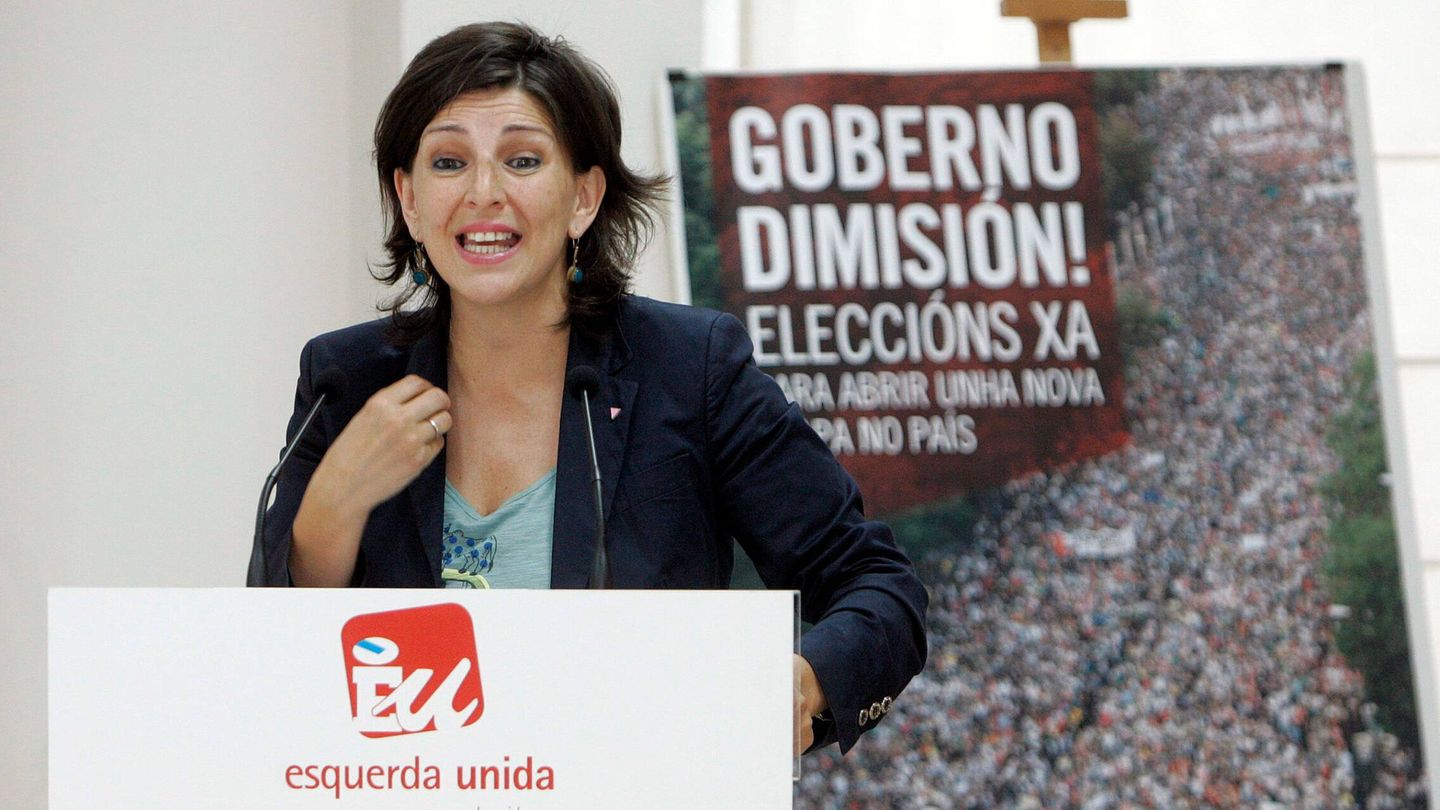 Yolanda Díaz interviene en el Consejo Político Nacional de IU en 2013. (EFE/Xoan Rey)