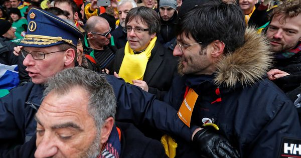 Foto: El 'expresident' de Cataluña, Carles Puigdemont, en un acto en Bruselas. (Reuters)