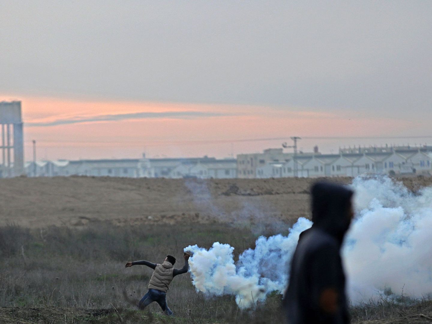 Protestas en Gaza. (Reuters)
