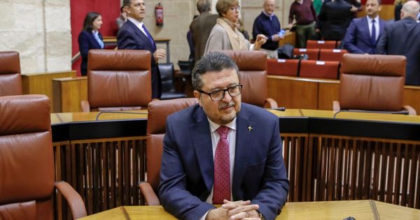 Foto: Francisco Serrano, en el Parlamento de Andalucía. (EFE)