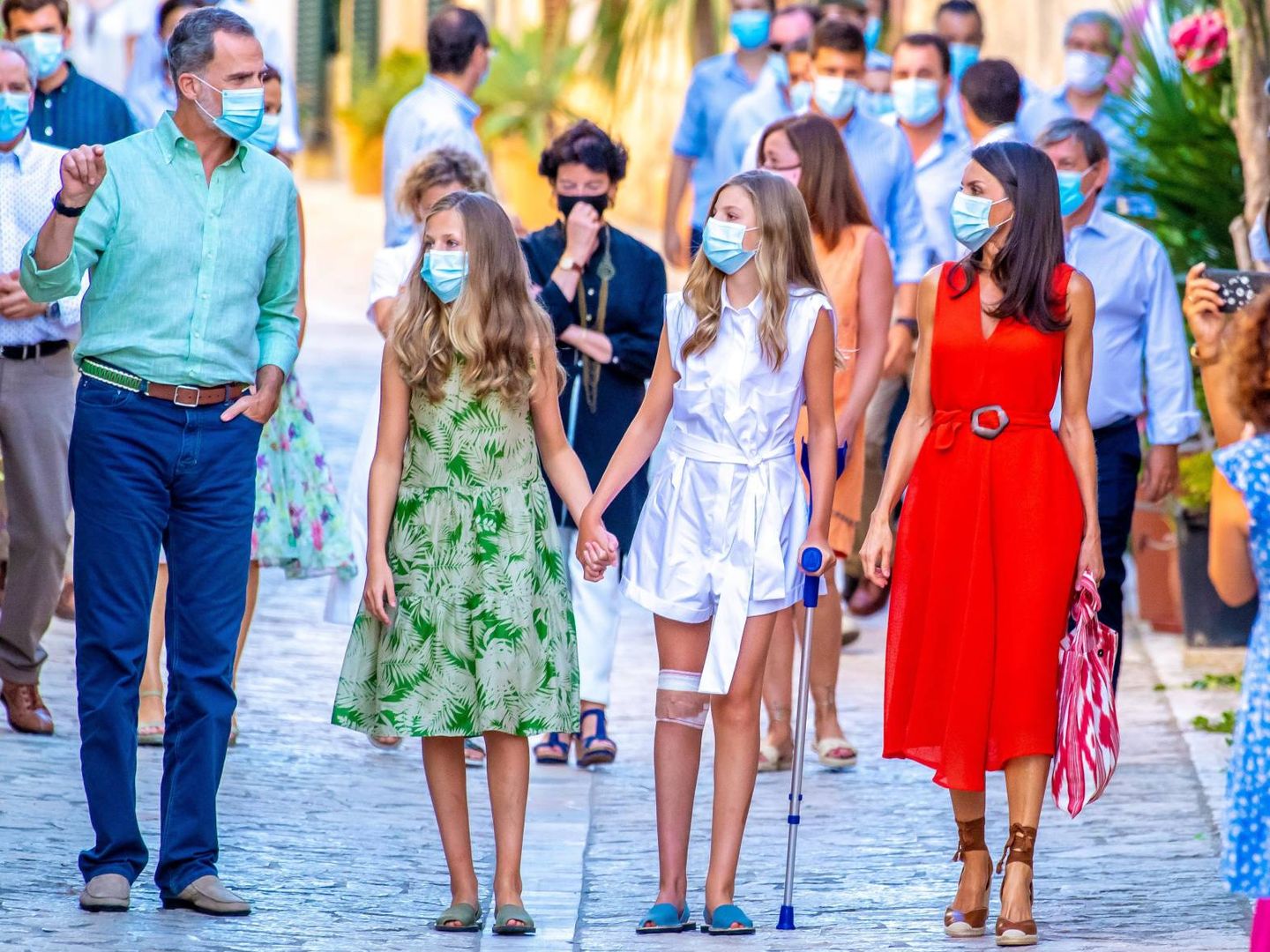 La familia real durante su última visita a Mallorca. (Cordon Press)