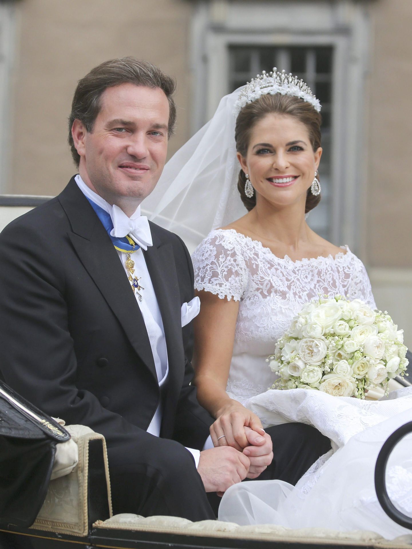 La princesa Magdalena y Chris O'Neill, el día de su boda. (EFE)