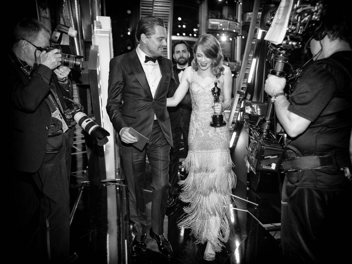 Foto: Leonardo DiCaprio y Emma Stone. (Getty/Christopher Polk)