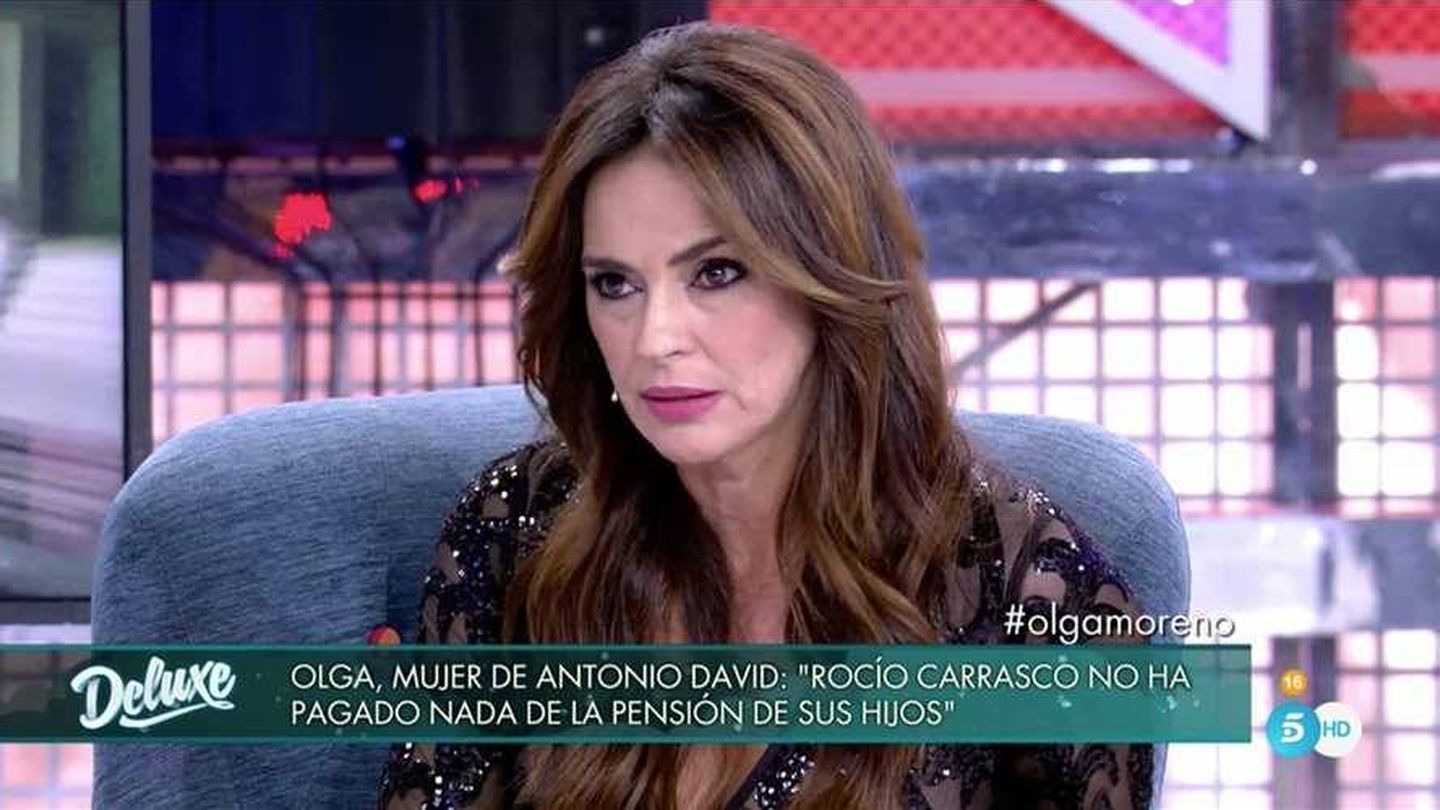 Olga Moreno en 'Sábado deluxe'. (Mediaset España)